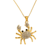 Gold Spider Neckalce