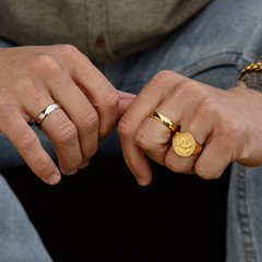 Golden And Slver Rings