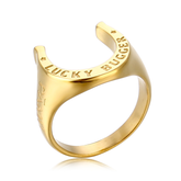 Lucky Bugger Ring – 18K Gold Stainless Steel Statement Ring by PĀMU
