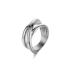 I our Delta triple Stacked Band Statement Ring, a captivating piece of jewellery