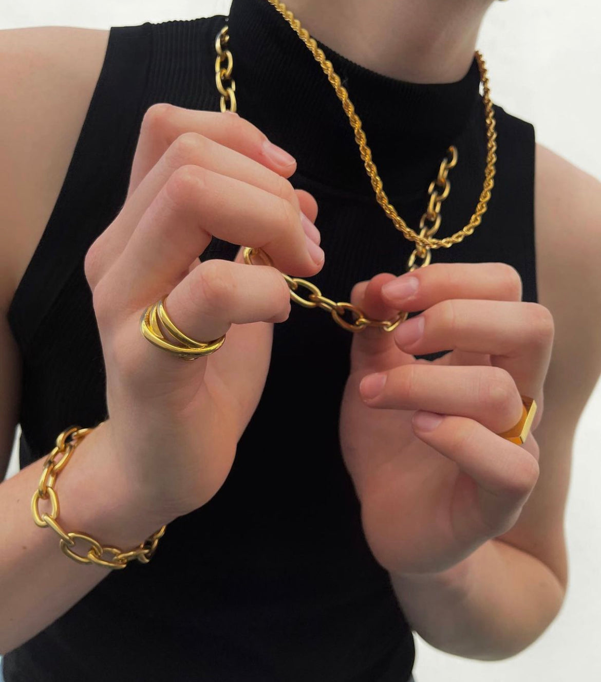 Cece necklace Modern layered necklace