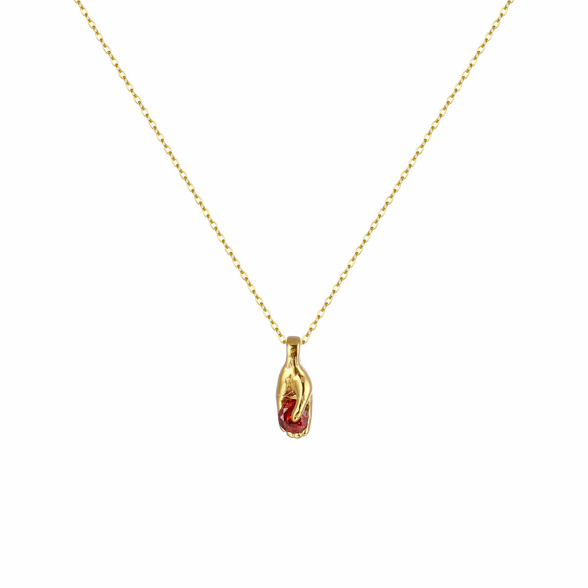 Ruby Pendant Necklace