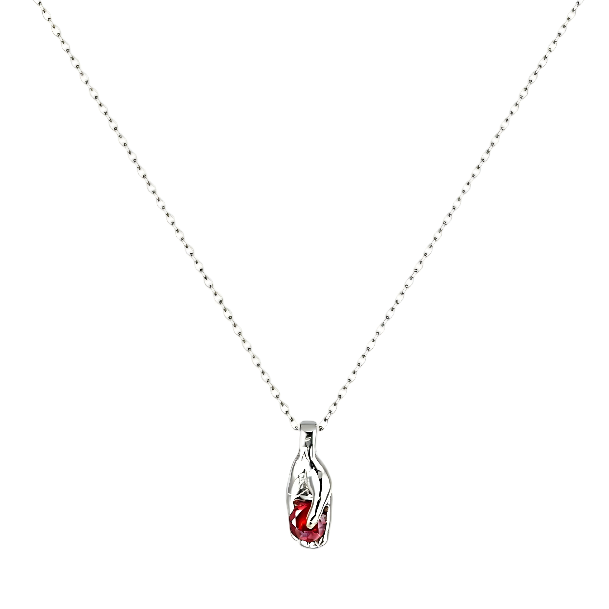 Ruby Pendant Necklace