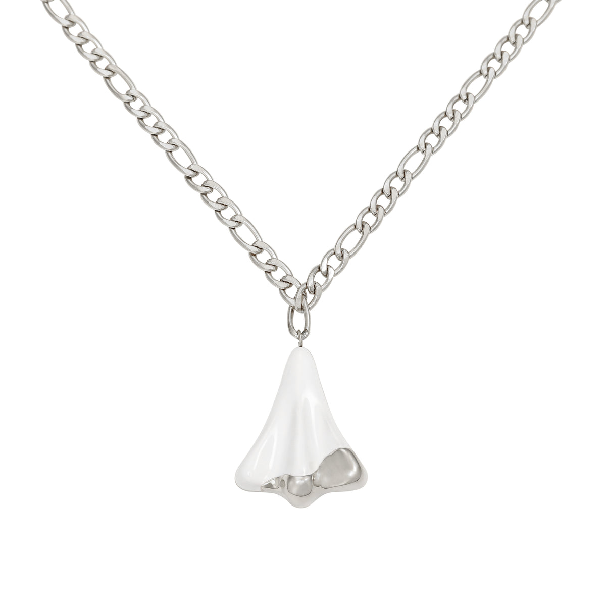 Jett White Neckalce Silver