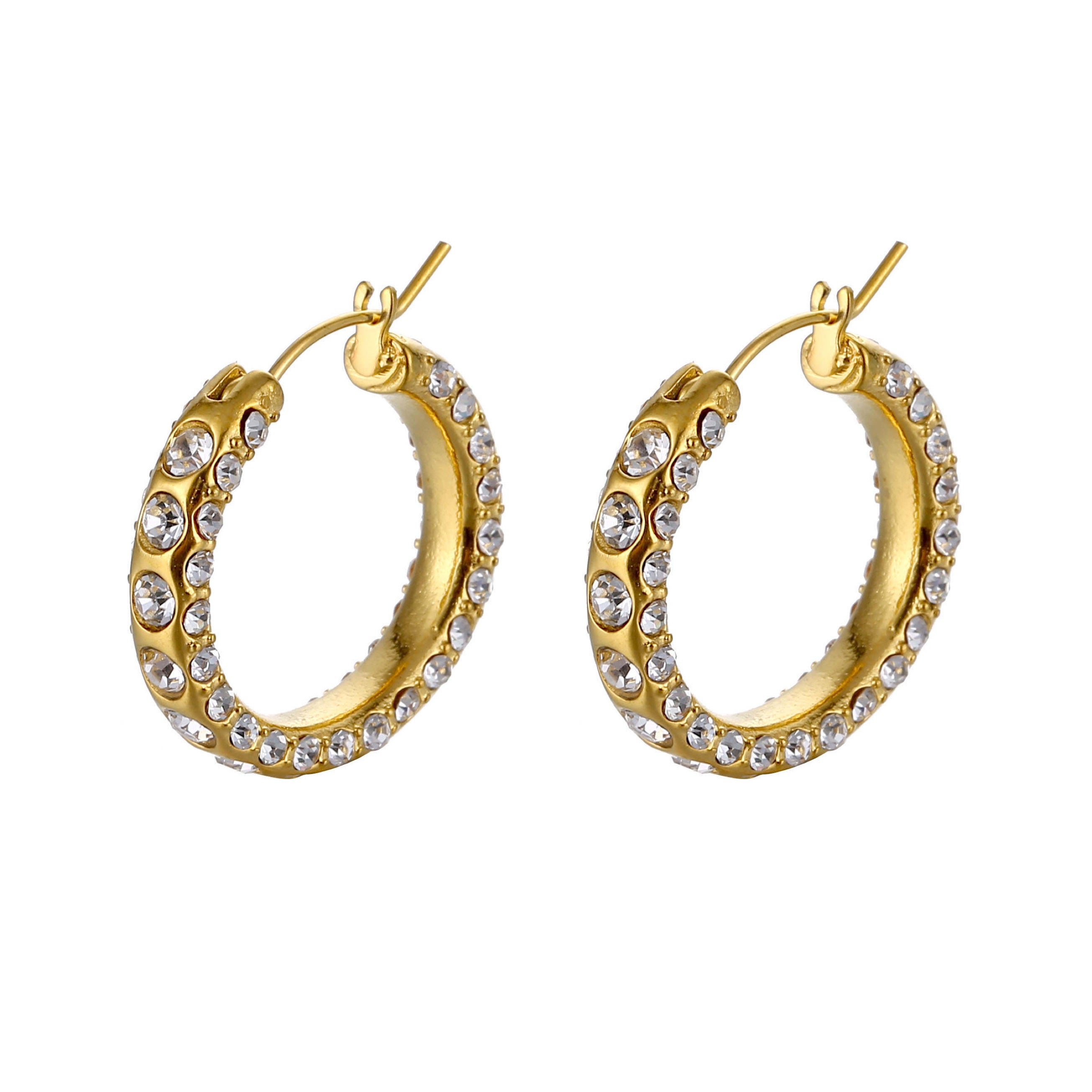 Hailey Hoops: Stylish Gold Earrings for Effortless Glam – pamu.store