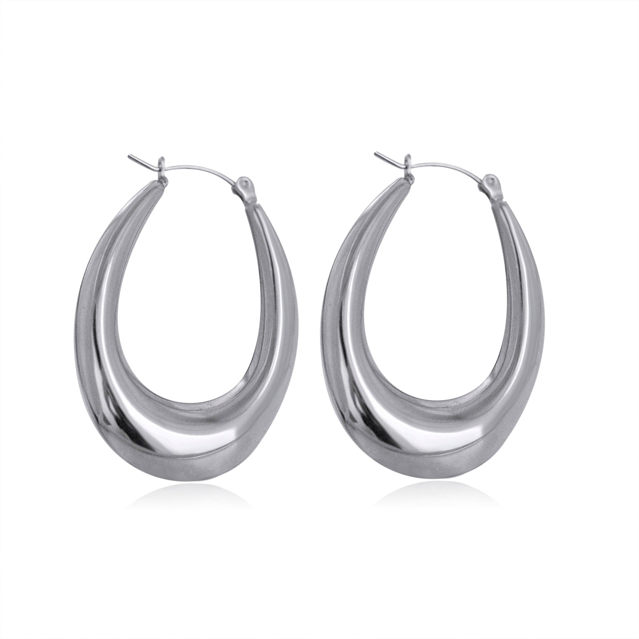 large stainless steel hoop earrings